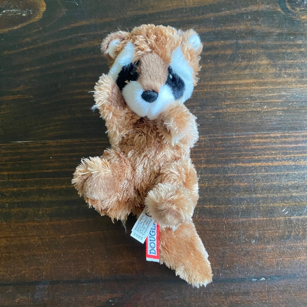 Douglas Cuddle Toys Raccoon Plush Stuffed Animal Ginger Floppy 8 Inch